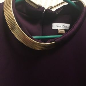 Calvin Klein eggplant purple dress Size 12